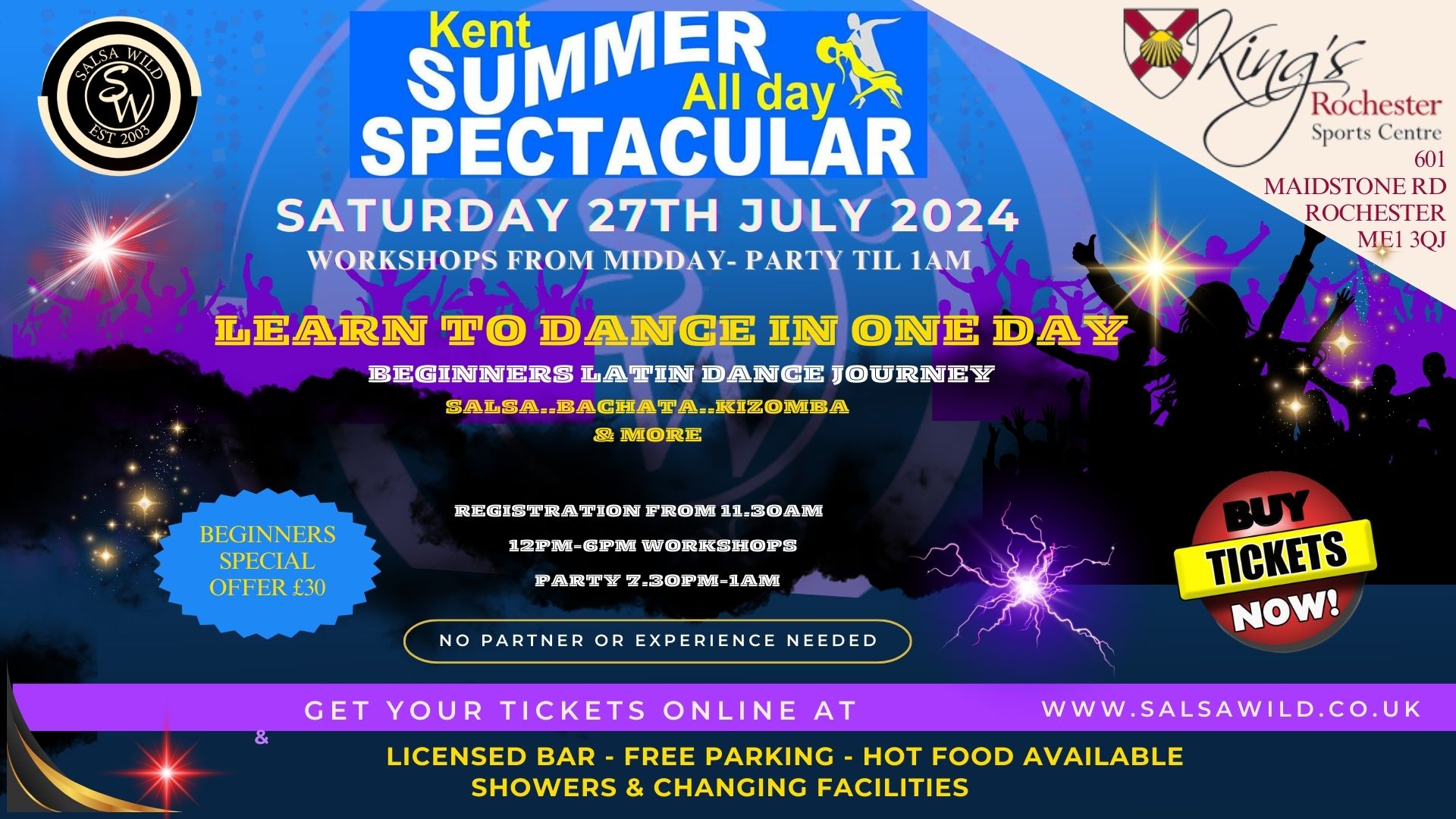 LEARN TO DANCE IN ONE DAY!!! RESERVE YOUR SPACE TODAY (limited Spaces)